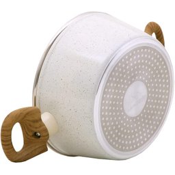 Caçarola Aluminio Antiaderente 20cm Mimo Style Linha Marmol Panela Cerâmica Indução 2,25 Litros Com  - 6