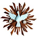 Ver imagem 3 de Divino Espirito Santo Resplendor Artesanal Madeira Maciça