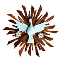 Ver imagem 1 de Divino Espirito Santo Resplendor Artesanal Madeira Maciça