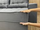 Ver imagem 6 de Sofá Retrátil Reclinável 2,50 m Cinza 330 Baruqui
