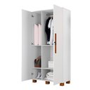 Ver imagem 4 de Armário Organizador Multiuso 10 Prateleiras Dacar 93cm MDF Branco Lavanderia Quarto Cozinha
