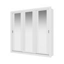Ver imagem 7 de Guarda Roupa Casal 3 Portas Doha com 3 Espelhos Carraro Branco