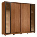 Ver imagem 5 de Guarda Roupa Casal 267cm Loreto Flex D02 Nogueira/nude - Mpozenato