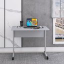 Ver imagem 6 de Mesa de Escritório Reta M90 P15 Tubular sem Gavetas MDP 90cm Cinza Pandin Móveis