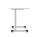Ver mais imagens de Mesa de Escritório Reta M90 P15 Tubular sem Gavetas MDP 90cm Cinza Pandin Móveis
