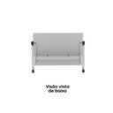Ver imagem 3 de Mesa de Escritório Reta M90 P15 Tubular sem Gavetas MDP 90cm Cinza Pandin Móveis
