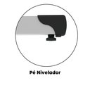 Ver imagem 5 de Mesa de Escritório Reta M90 P15 Tubular sem Gavetas MDP 90cm Cinza Pandin Móveis