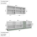 Ver imagem 4 de Cozinha Modulada 6 Peças Sem Tampo 3 Aéreos 3 Balcões CabeCasa MadeiraOriginals