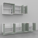 Ver imagem 5 de Cozinha Modulada 6 Peças Sem Tampo 3 Aéreos 3 Balcões CabeCasa MadeiraOriginals