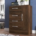 Ver imagem 1 de Cômoda Sapateira 4 Gavetas 1 Porta