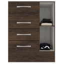 Ver imagem 4 de Cômoda Sapateira 4 Gavetas 1 Porta