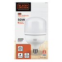 Ver imagem 2 de Lâmpada LED Alta potência 50W Black+Decker Bivolt Luz Branca 6500K Black+ Decker