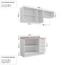 Cozinha Modulada 3 Peças com Tampo 2 Aéreos 1 Balcão CabeCasa MadeiraOriginals - 4