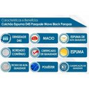 Ver imagem 4 de Cama Box Viúva: Colchão Espuma D45 Paropas Pasquale Wave Black + Base Crc Suede Black (128x188)