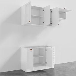 Cozinha Modulada 3 Peças Sem Tampo 2 Aéreos 1 Balcão Arizona CabeCasa MadeiraMadeira - 5