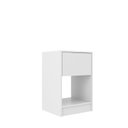 Ver imagem 2 de Mesa de Cabeceira Bravo com Gaveta e Nicho Branco
