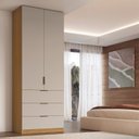 Ver imagem 1 de Guarda-Roupa Modular 2 Portas 3 Gavetas 70cm Altezza