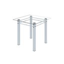 Ver imagem 4 de Conjunto de Jantar Mesa 75x75cm Tampo de Vidro Incolor com 4 Cadeiras Sara Yescasa