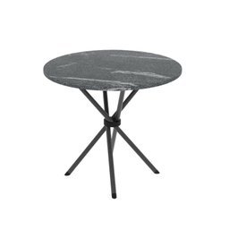 Conjunto de Jantar Mesa Tampo Redondo de Granito Topázio com 4 Cadeiras Sara Yescasa - 4