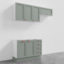 Ver imagem 3 de Cozinha Modulada 3 Peças Sem Tampo 2 Aéreos 1 Balcão CabeCasa MadeiraOriginals