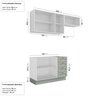 Cozinha Modulada 3 Peças Sem Tampo 2 Aéreos 1 Balcão CabeCasa MadeiraOriginals - 4
