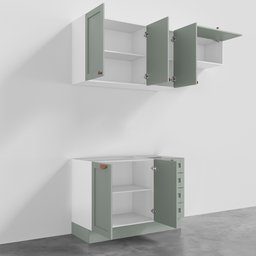 Cozinha Modulada 3 Peças Sem Tampo 2 Aéreos 1 Balcão Arizona CabeCasa MadeiraMadeira - 5