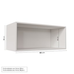 Cozinha Modulada 3 Peças Sem Tampo 2 Aéreos 1 Balcão Arizona CabeCasa MadeiraMadeira - 10