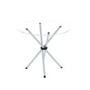 Ver imagem 4 de Conjunto de Jantar Mesa Tampo Redondo de Vidro Incolor com 4 Cadeiras Sara Yescasa