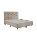 Ver imagem 4 de Kit Cama Box Queen e Cabeceira Estofada Linho Bege Realeza Espresso Móveis