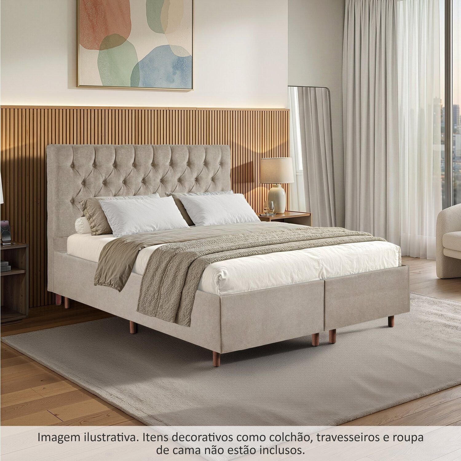 QUEEN of BOHEMIA Maia プレート　６個 Kit Cama Box Queen e Cabeceira em Madeira Maciça Estofada Espresso