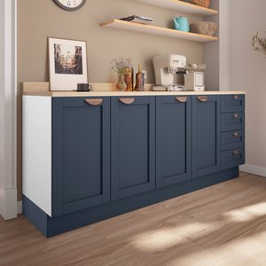 Cozinha Modulada 2 Peças com Tampo 2 Balcões Arizona CabeCasa MadeiraMadeira