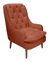 Ver imagem 1 de Poltrona Decorativa Lille Veludo Terracota - Dominic Decor