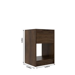 Mesa de Cabeceira Bravo com Gaveta e Nicho - 3