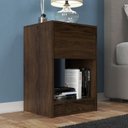 Ver imagem 1 de Mesa de Cabeceira Bravo com Gaveta e Nicho