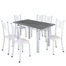 Conjunto de Jantar Mesa 140x75cm Tampo de Granito Topázio com 6 Cadeiras Sara Yescasa - 2