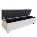 Ver imagem 4 de Puf Baú Queen 160x40x45cm na Cor Bege Claro - Produto de Alta Qualidade e Conforto