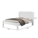 Ver imagem 3 de Cama Casal Sodia Branco Tradicional Reforçada de Mdf Alto Padrão