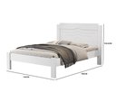 Ver imagem 3 de Cama Casal Sodia Branco Tradicional Reforçada de Mdf Alto Padrão