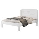 Ver imagem 4 de Cama Casal Sodia Branco Tradicional Reforçada de Mdf Alto Padrão