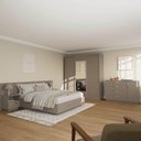Ver imagem 1 de Kit Guarda Roupas 3 Portas, Cama Queen e Complementos de Quarto Araçá CabeCasa MadeiraOriginals Cinza/Fendi