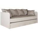 Ver imagem 1 de Sofa Cama Solteiro com Auxiliar Cm8032 Branco Tecno Mobili