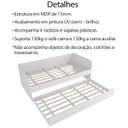 Ver imagem 3 de Sofa Cama Solteiro com Auxiliar Cm8032 Branco Tecno Mobili