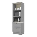 Ver imagem 2 de Torre Quente 2 Portas 2 Gavetas 2 Nichos para Forno Emily Espresso Móveis