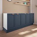 Ver imagem 1 de Cozinha Planejada 2 Peças sem Tampo 2 Balcões CabeCasa MadeiraOriginals Azul/Branco