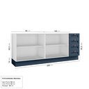 Ver imagem 5 de Cozinha Planejada 2 Peças sem Tampo 2 Balcões CabeCasa MadeiraOriginals Azul/Branco