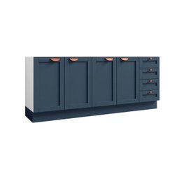 Cozinha Modulada 2 Peças sem Tampo 2 Balcões Arizona CabeCasa MadeiraMadeira - 3