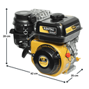 Ver imagem 2 de Motor Gasolina Buffalo Bfg 7.5 Rental 7,5Cv 4T Partida Manual Eixo 3/4 Profissional
