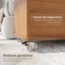 Ver imagem 6 de Baú Banco MDF/MDP com Rodízios Luca Marrom/Cedro