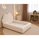 Ver imagem 3 de Cama Infantil Montessoriana c/ Colchão Antialérgico 100x1.75:Boucle Creme