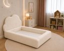 Ver imagem 3 de Cama Infantil Montessoriana c/ Colchão Antialérgico 100x1.75:Boucle Creme